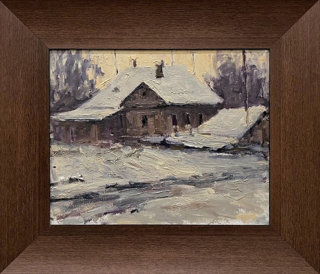 Oil painting White evening Volodymyr Pashchenko - 2