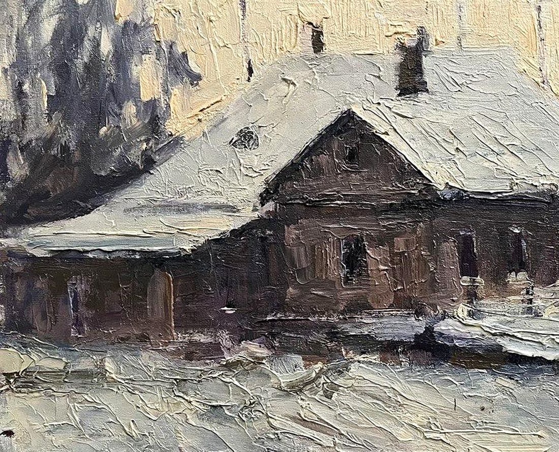 Oil painting White evening Volodymyr Pashchenko - 5