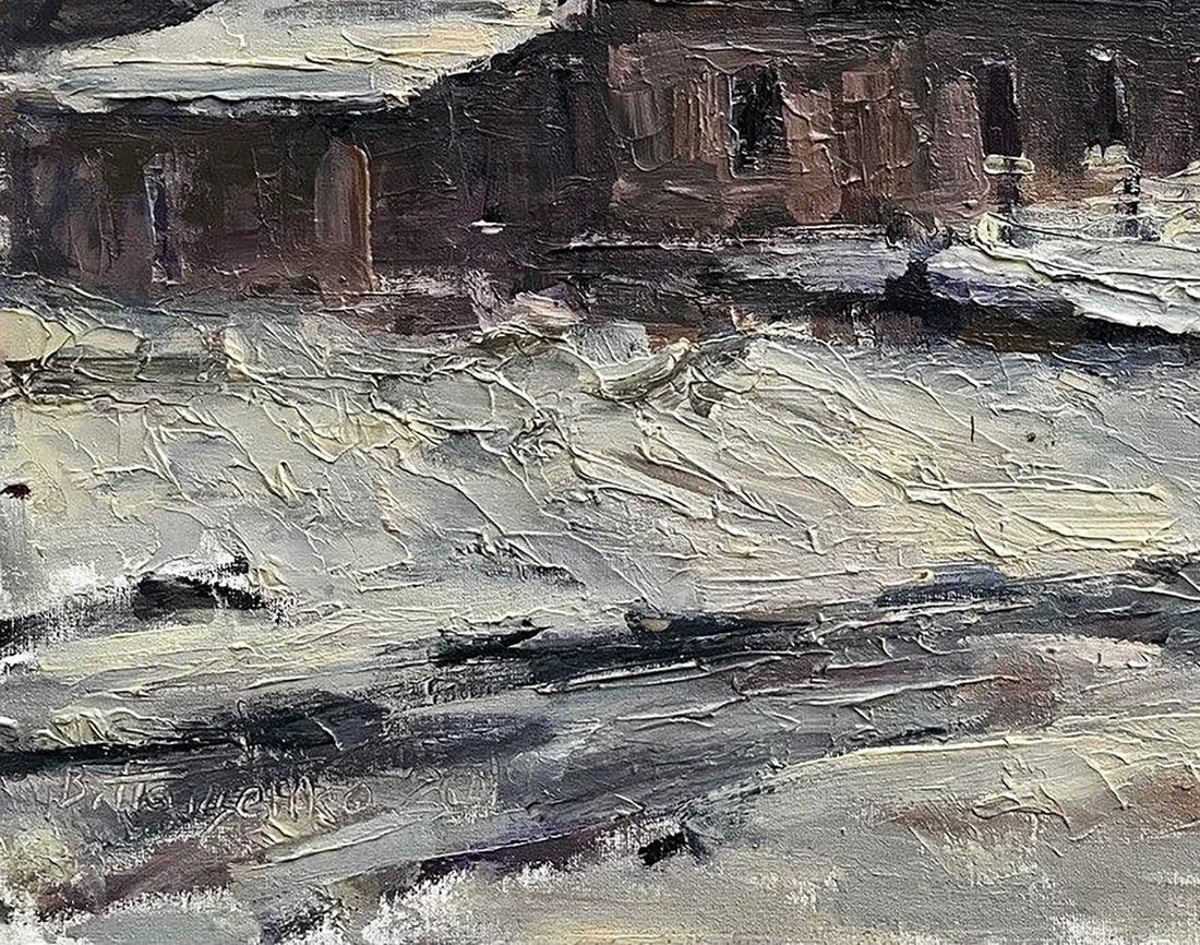 Oil painting White evening Volodymyr Pashchenko - 7