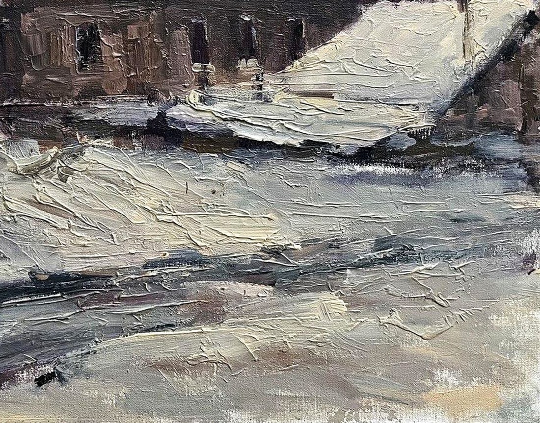 Oil painting White evening Volodymyr Pashchenko - 8
