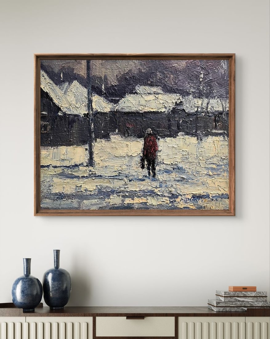 Oil painting Returning home Volodymyr Pashchenko - 2