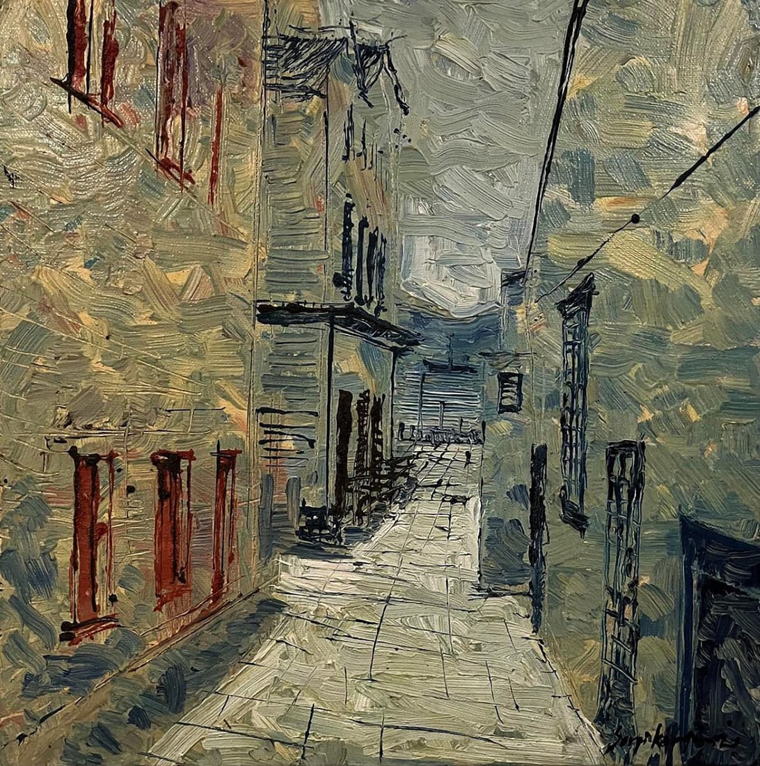 Oil painting Visibility Serhiy Kovalev: Title : Oil painting Visibility Serhiy Kovalev Description: Galler 171*** ABOUT THiS PAiNTiNG **** TiTLE: "Visibility"* ARTiSTS: Serhiy Kovalev* SiZE: 70x70 cm/'27.55x27.55 inches'* MEDiUM: oil, canva