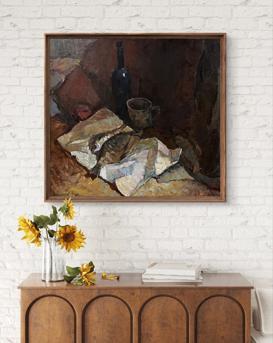 Oil painting Still life with fish Oleksandr Andreev - 3