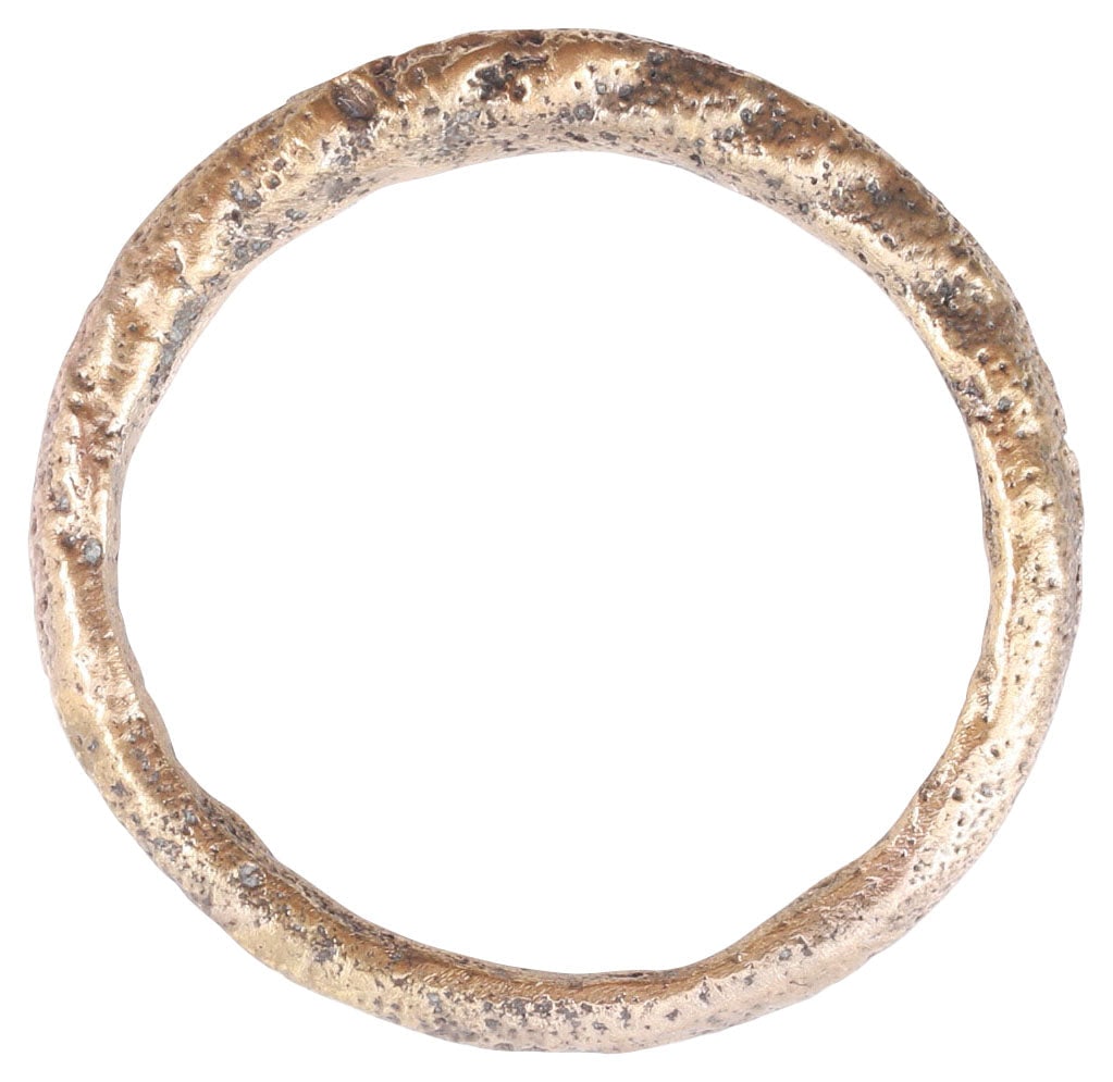 GOOD VIKING TWISTED RING C.866-1067 AD, SIZE 7 1/2 - 2