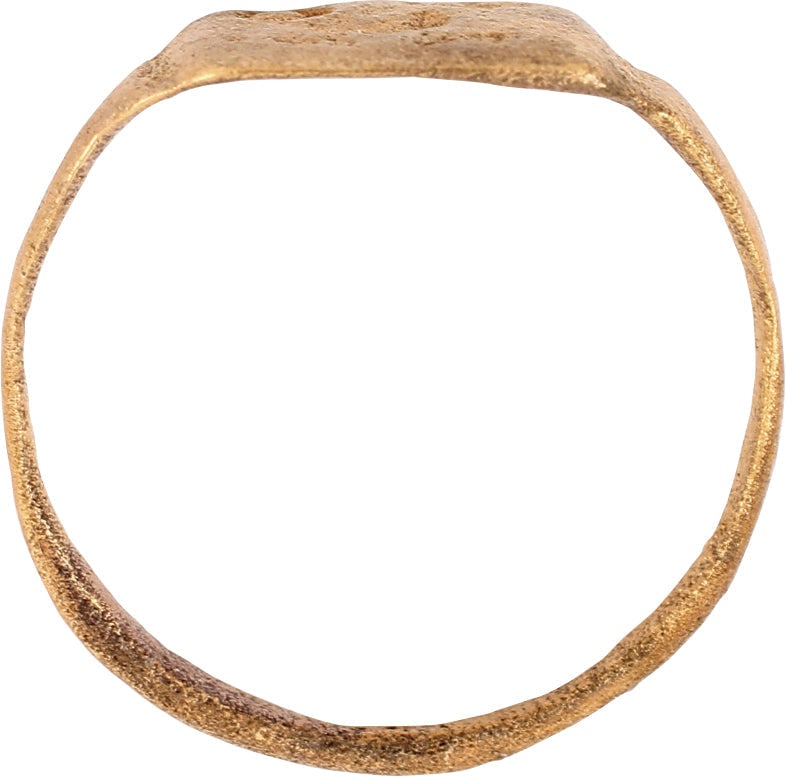 MEDIEVAL EUROPEAN PILGRIM'S RING, SIZE 9 1/4. 5th-7th CENTURY AD. - 2