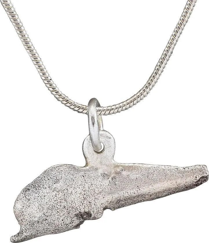 GREEK BRONZE DOLPHIN "COIN" NECKLACE, 5TH-4TH CENTURY BC - 2