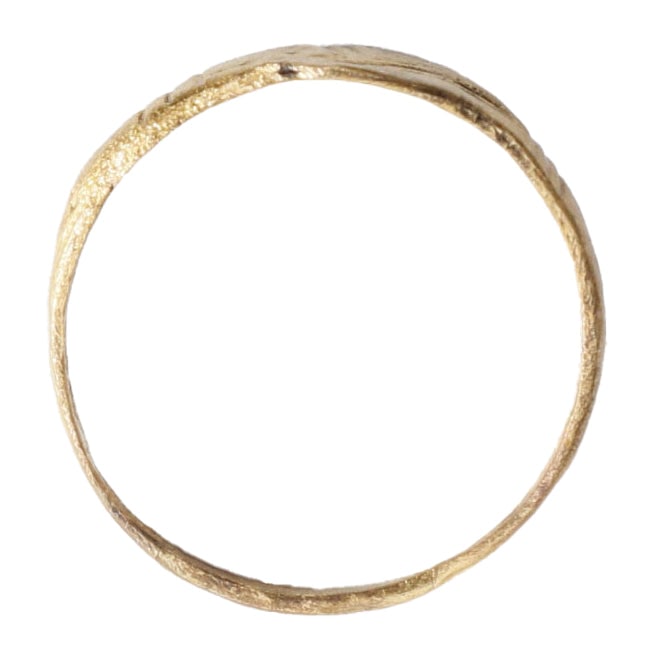 FINE ROMAN WOMAN'S RING, 2nd-5th CENTURY AD, SIZE 7 1/2 - 2
