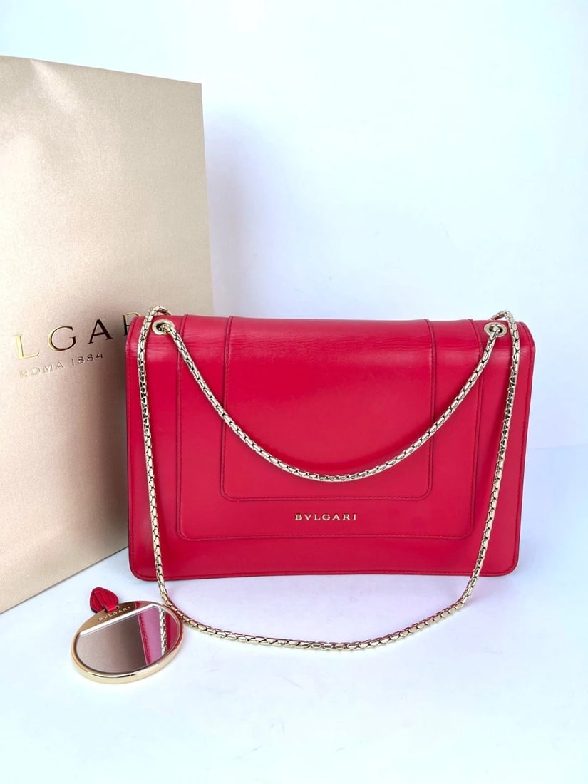 Bvlgari Serpenti Forever Dark Pink Shoulder Bag - 2