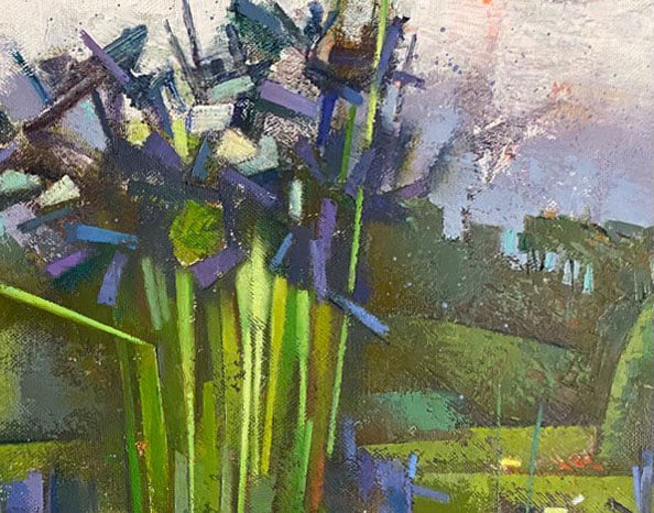 Abstract Oil painting Summer weekend Oksana Kyrylenko - 6
