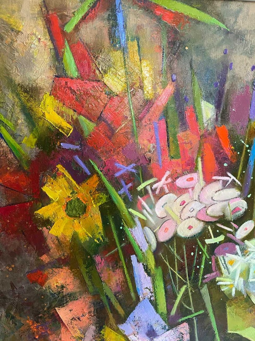 Abstract Oil painting Summertime Oksana Kyrylenko - 5