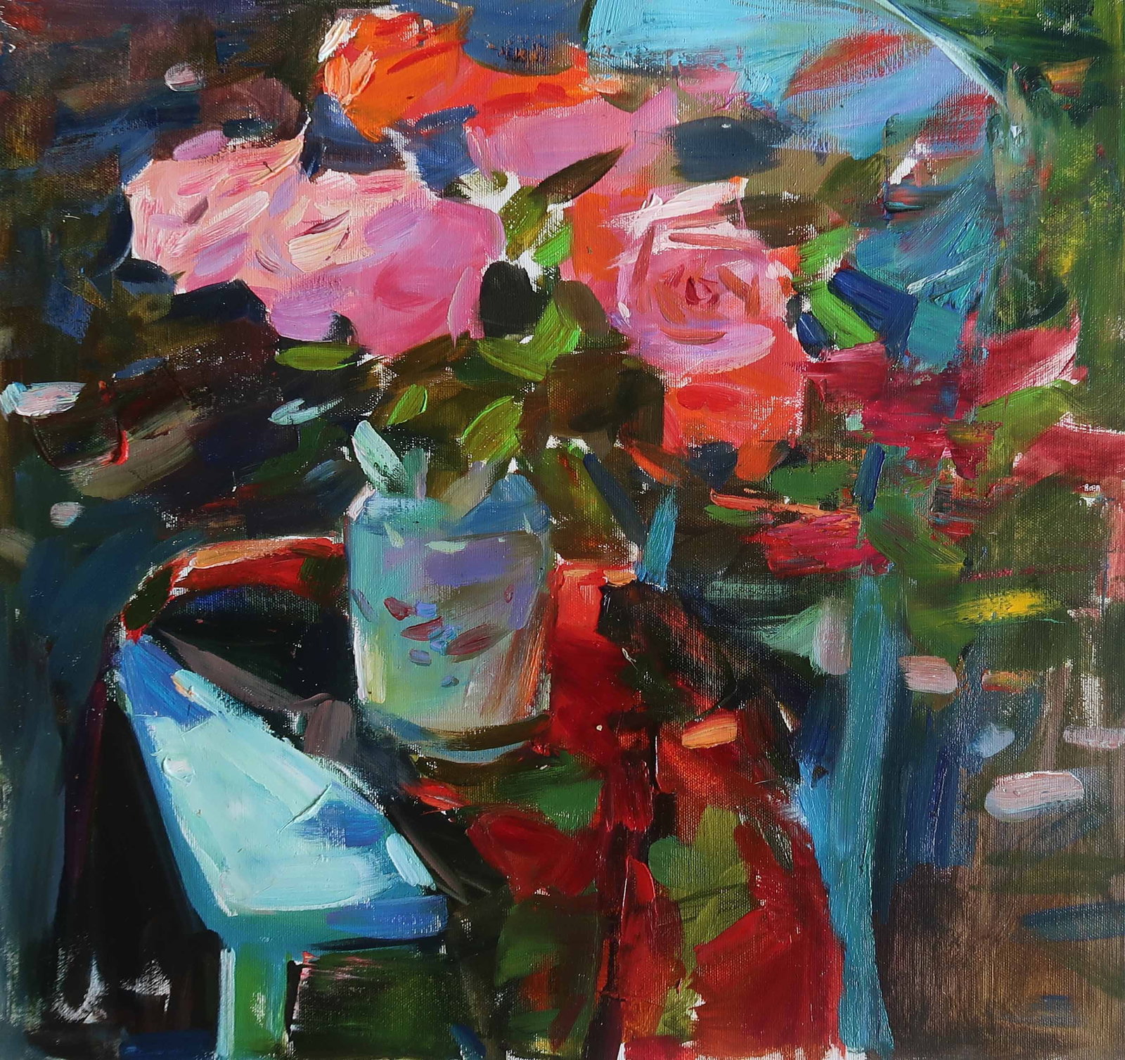 Oil painting Serg Kovalenko: Title : Oil painting Serg Kovalenko Description: 88SK Painter: Serg Kovalenko Size: 49x49 cm/19.3x19.3 inches Components: oil, canvas Original painting CONDiTiON: exellent ERA: modern Graduated from