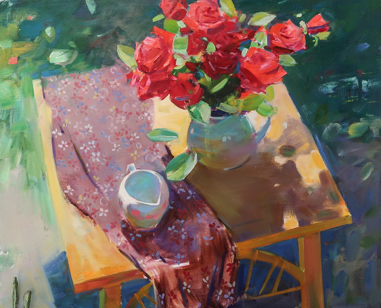 Oil painting counterjournals in roses Serg Kovalenko (1 of 1)