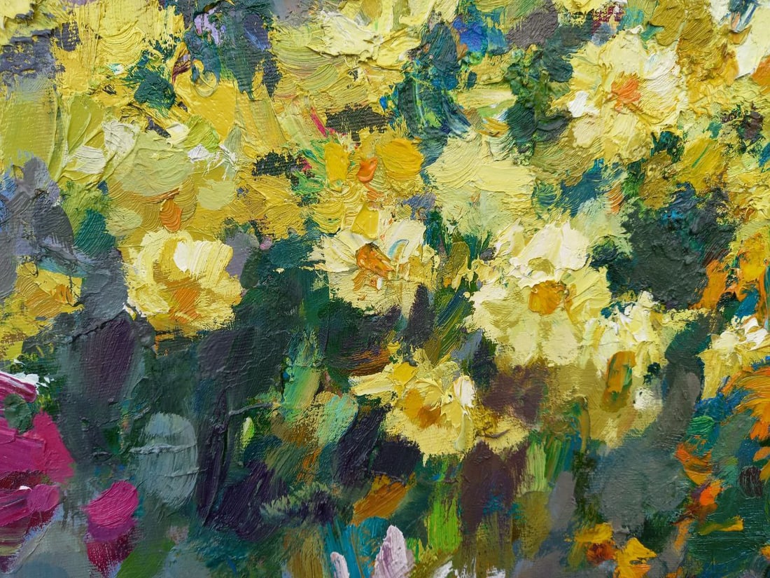 Oil painting Summer bouquet Alex Ditriev - 2