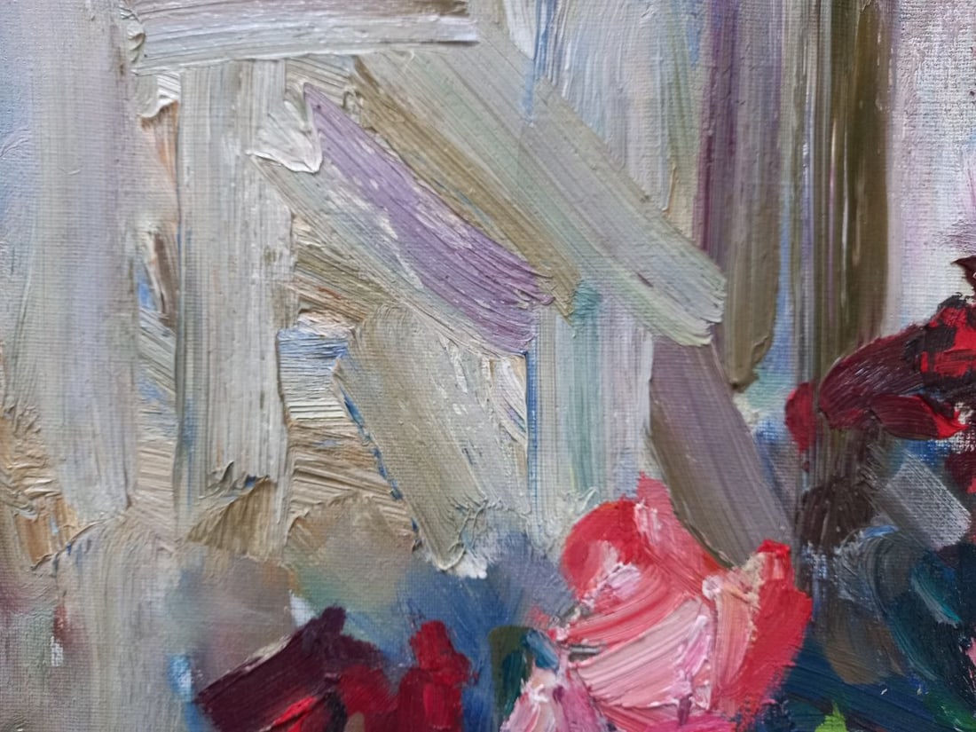 Oil painting Evening roses Alex Ditriev - 2