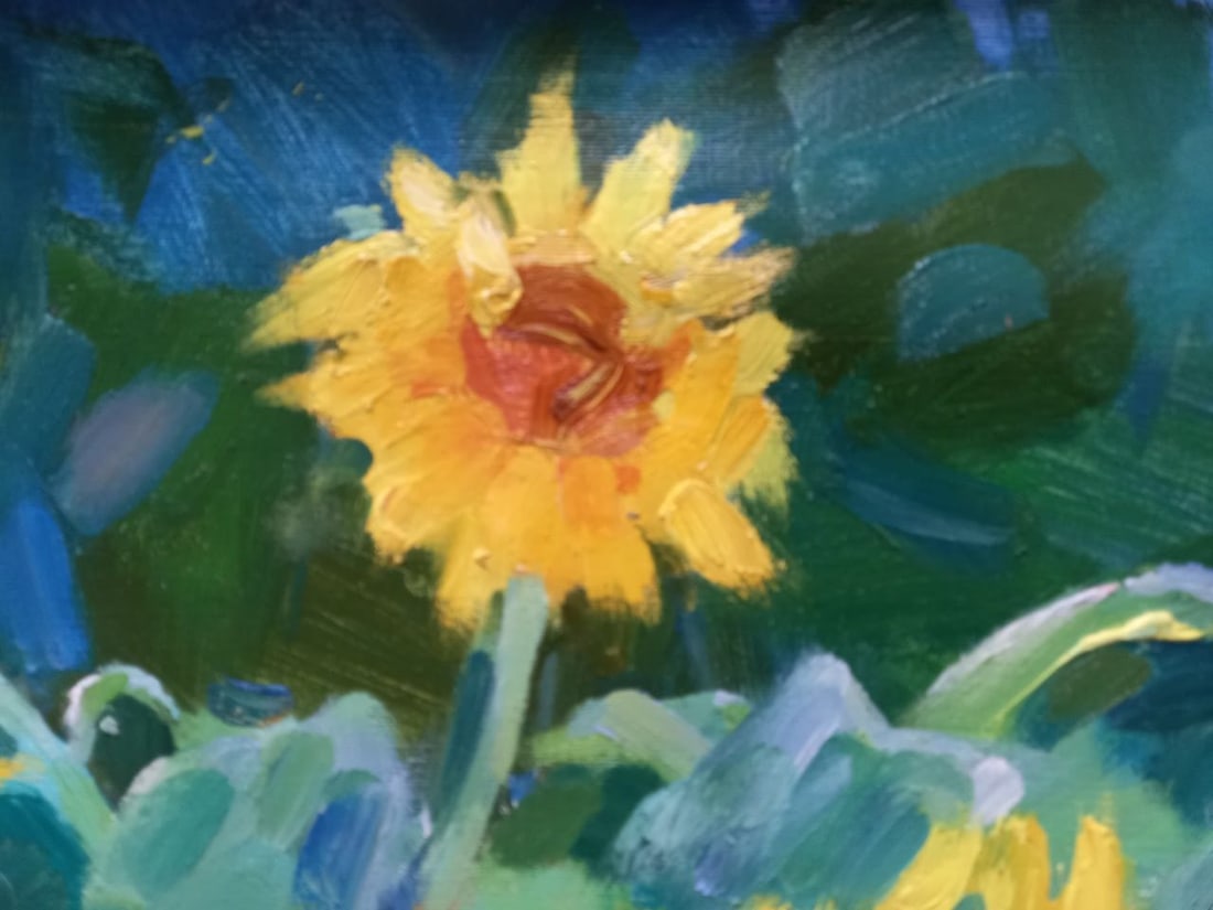 Oil painting Sunflower Alex Ditriev - 2