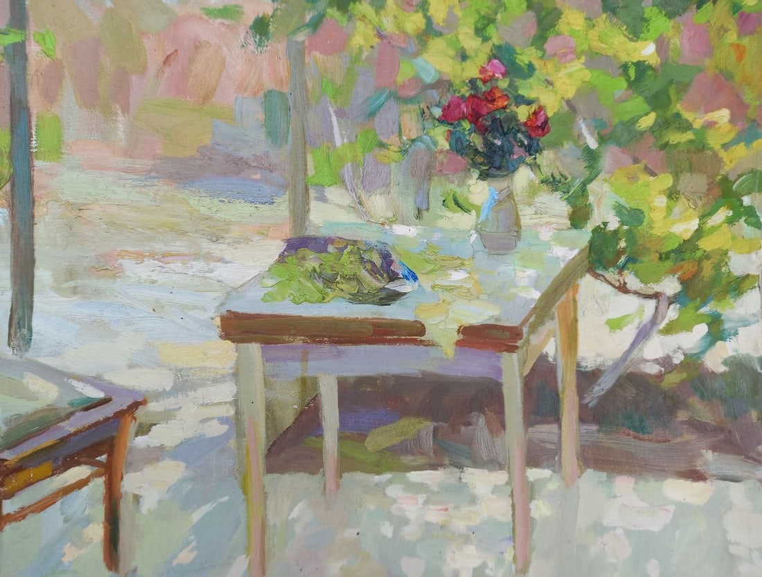 Oil painting Veranda Alex Ditriev - 5