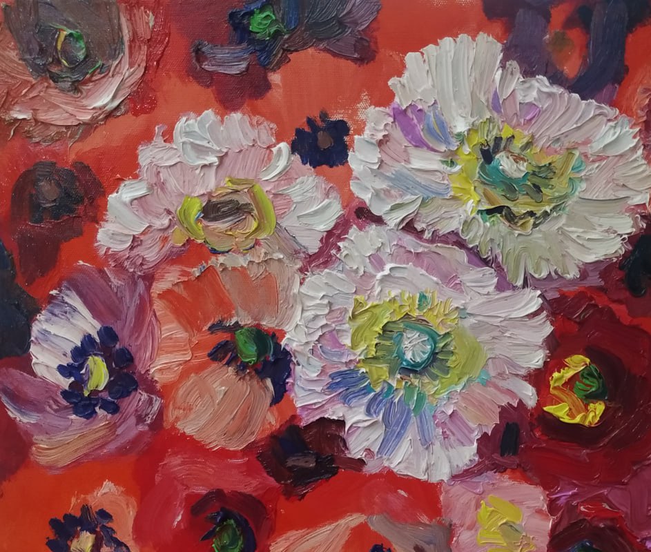 Oil painting Poppies Nina L - 2