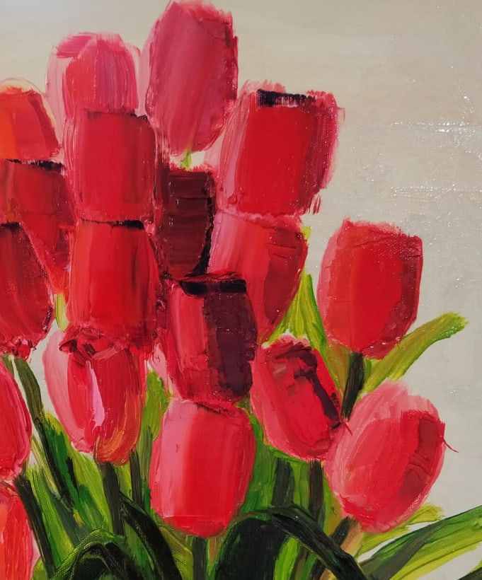 Oil painting Tulips Nina L - 3