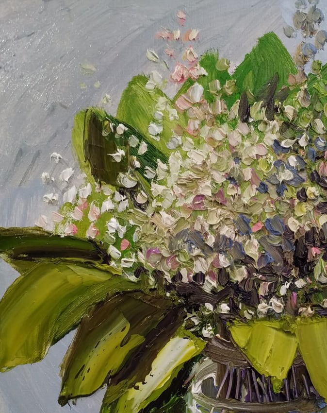 Oil painting Lilies of the valley Nina L - 3