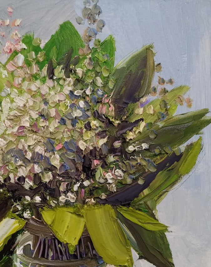 Oil painting Lilies of the valley Nina L - 4