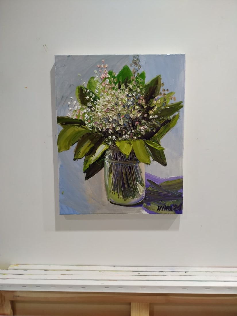 Oil painting Lilies of the valley Nina L - 8