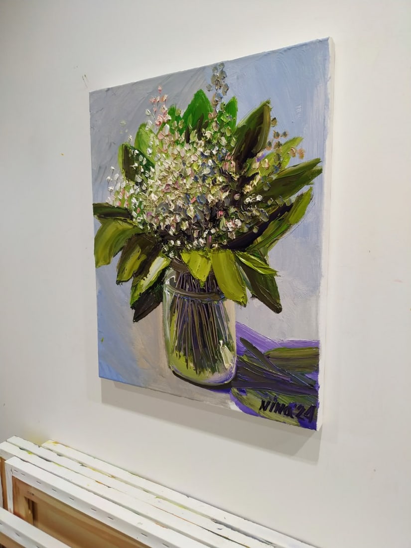 Oil painting Lilies of the valley Nina L - 9