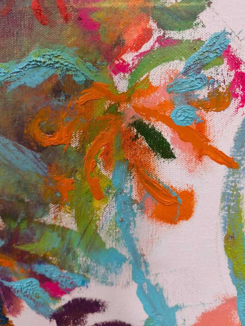 Abstract Oil painting Cold days Nina L - 6