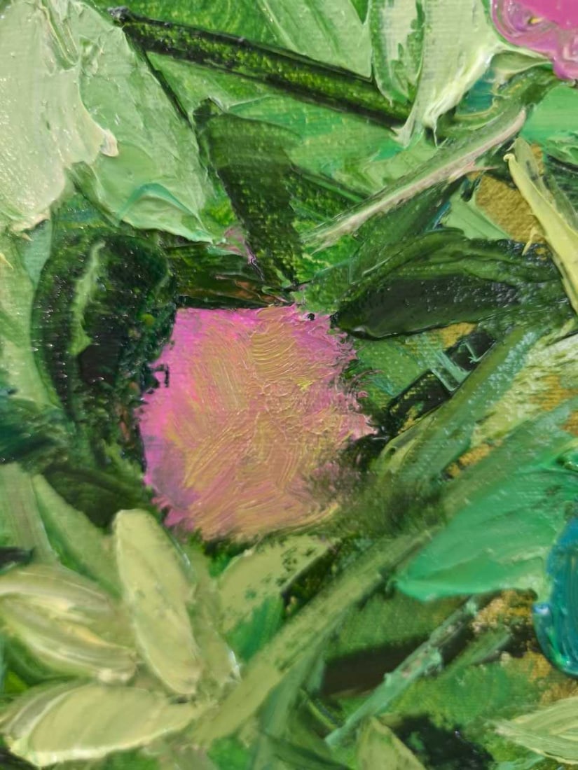 Landscape Oil painting Hedge Nina L - 8