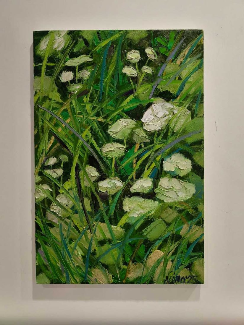 Landscape Oil painting Hedge Nina L - 2