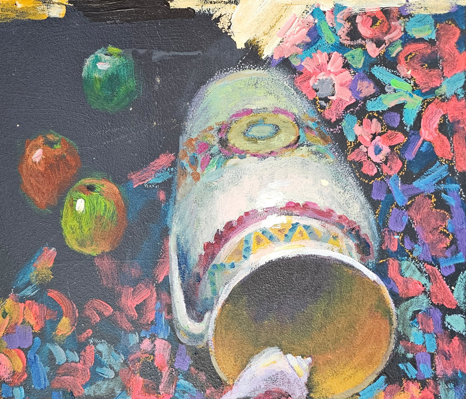 Acrylic painting still life with a shell Vyacheslav Petrovich Babac - 4