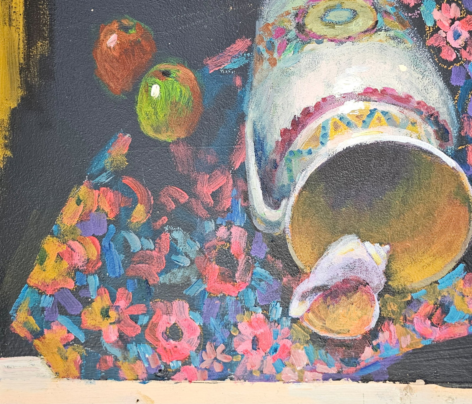 Acrylic painting still life with a shell Vyacheslav Petrovich Babac - 5