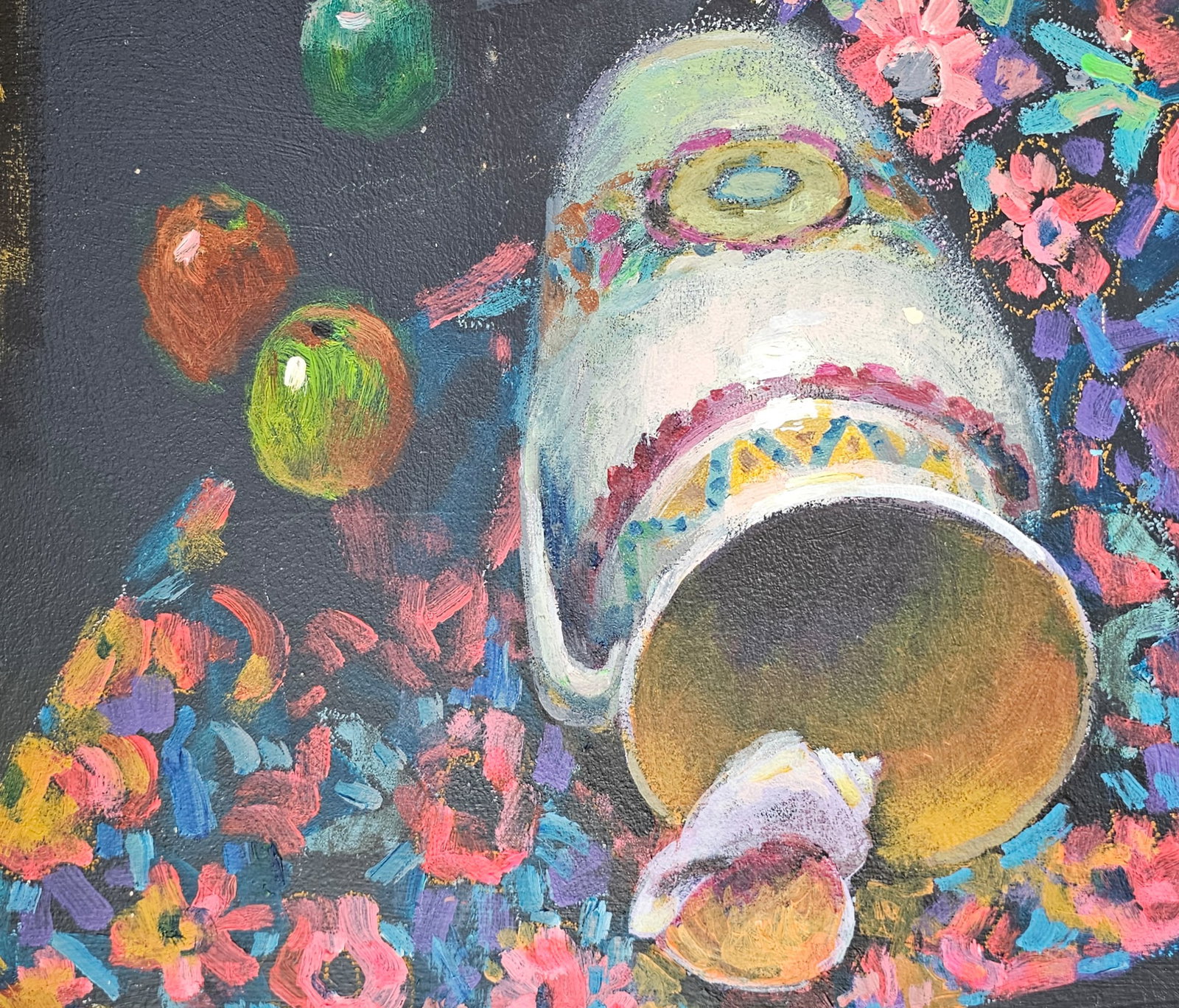 Acrylic painting still life with a shell Vyacheslav Petrovich Babac - 7
