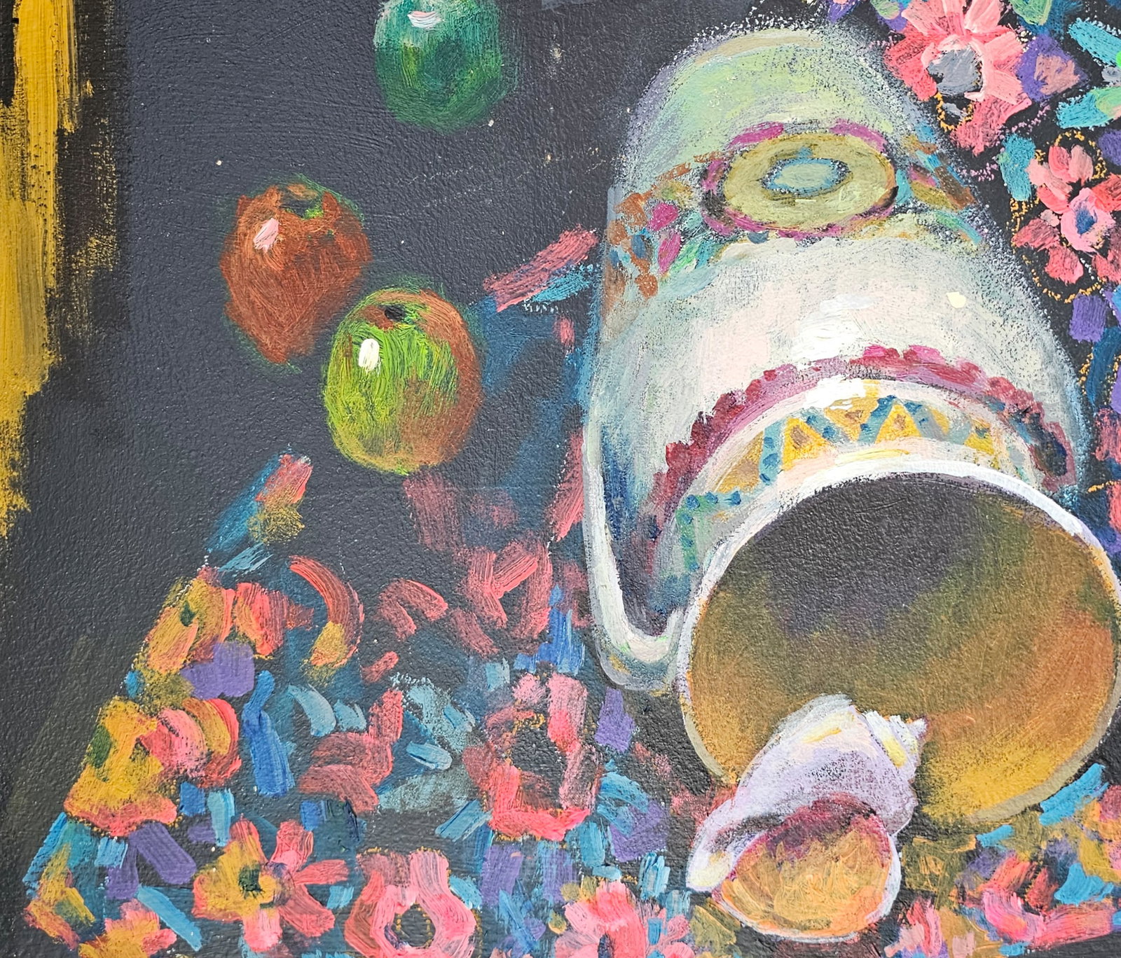 Acrylic painting still life with a shell Vyacheslav Petrovich Babac - 8