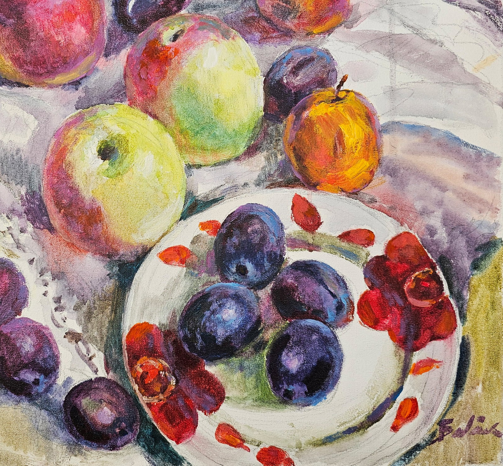 Acrylic painting still life Vyacheslav Petrovich Babac - 6