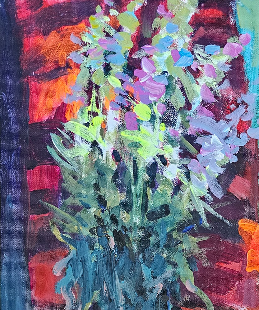 Acrylic still life flowers Vyacheslav Petrovich Babac - 2