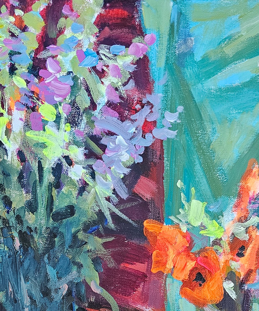 Acrylic still life flowers Vyacheslav Petrovich Babac - 3