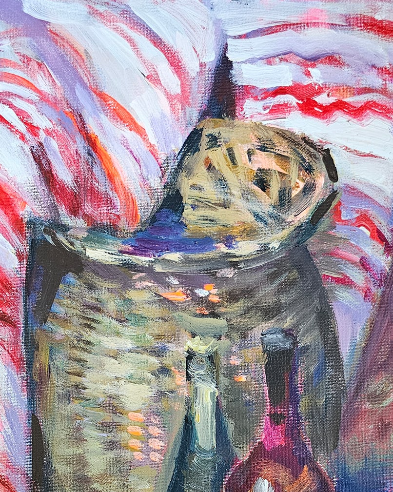 Acrylic still life Vase Vyacheslav Petrovich Babac - 3