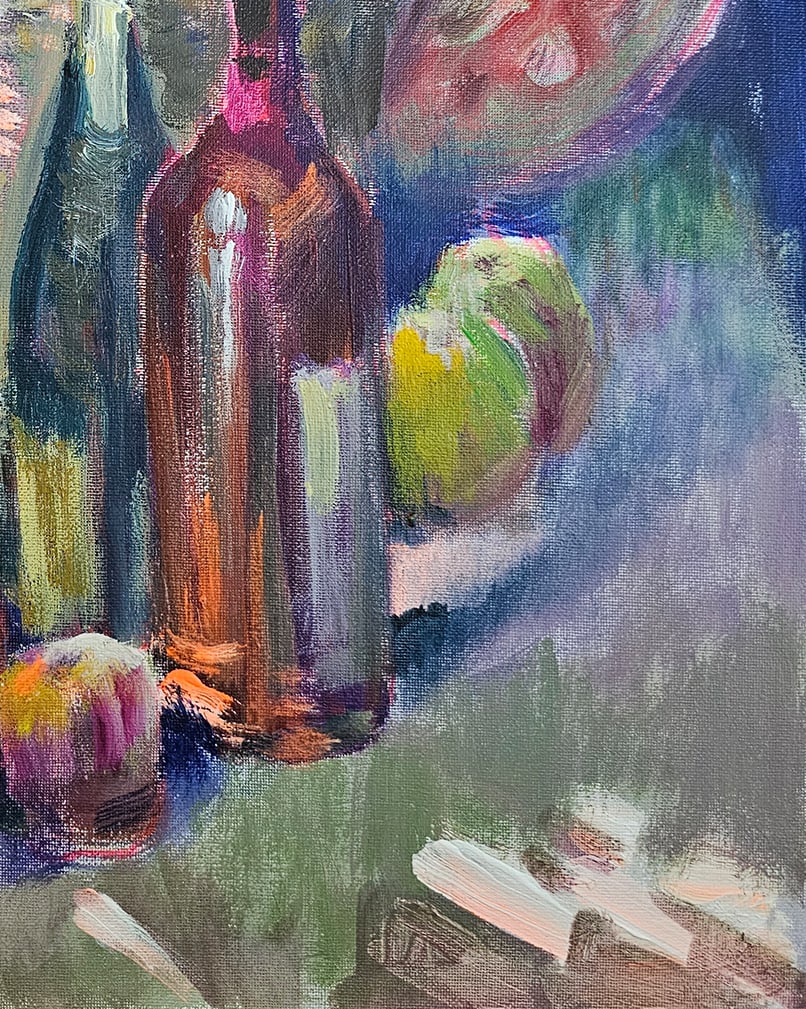 Acrylic still life Vase Vyacheslav Petrovich Babac - 7