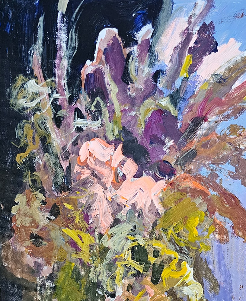 Acrylic still life flowers Vyacheslav Petrovich Babac - 2