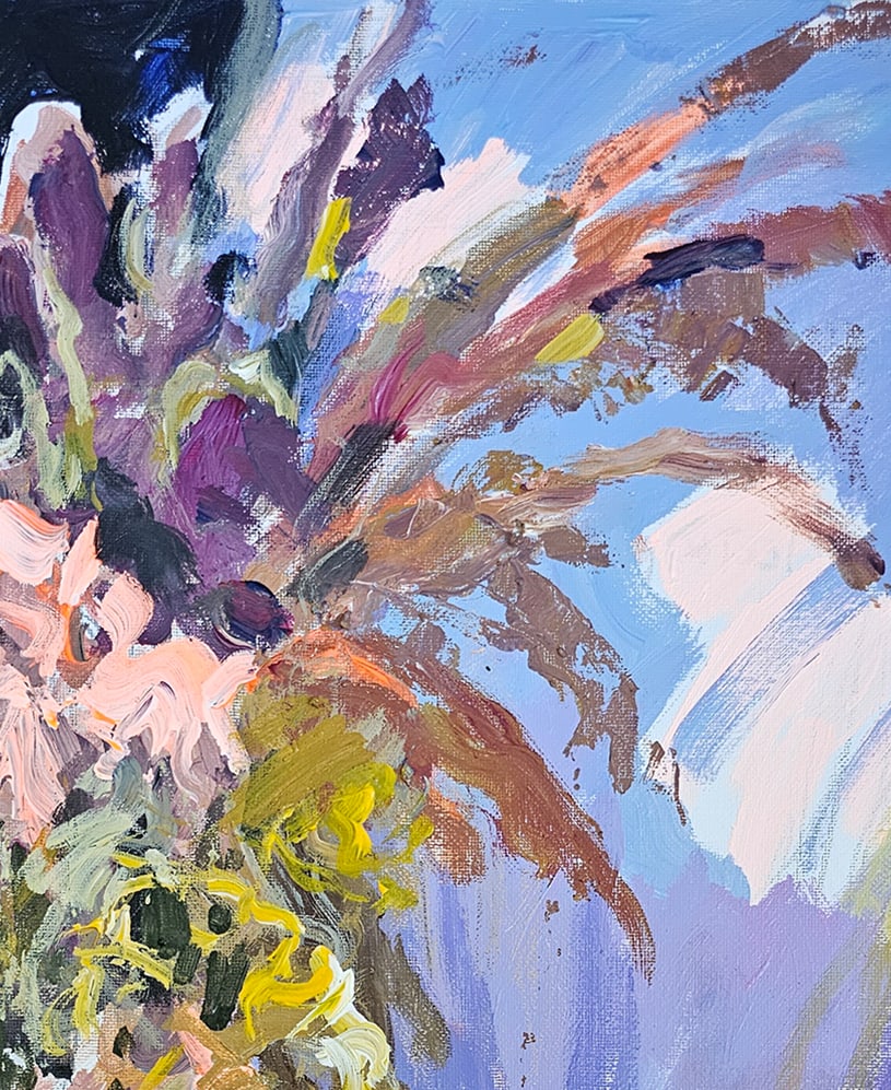 Acrylic still life flowers Vyacheslav Petrovich Babac - 4