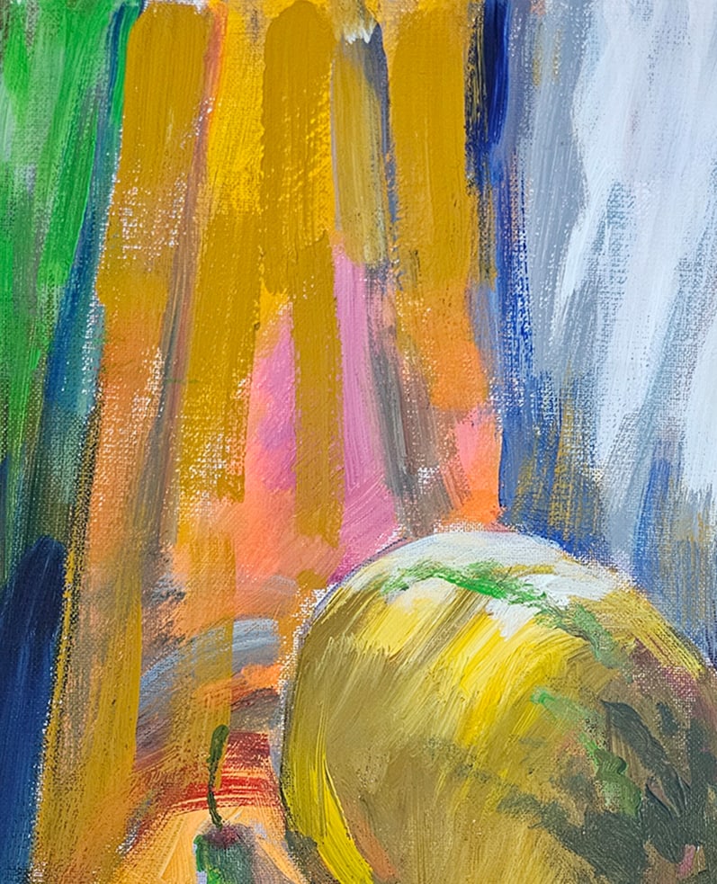 Acrylic still life melon Vyacheslav Petrovich Babac - 2