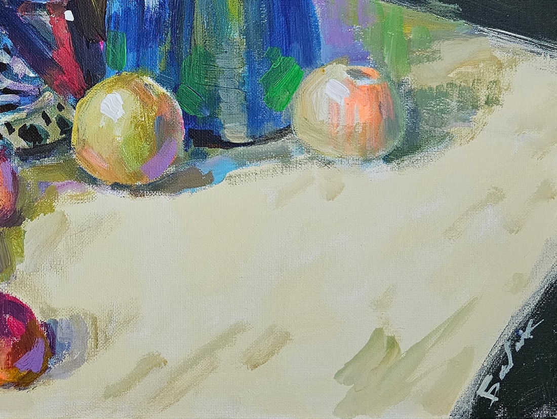 Acrylic still life flowers Vyacheslav Petrovich Babac - 7