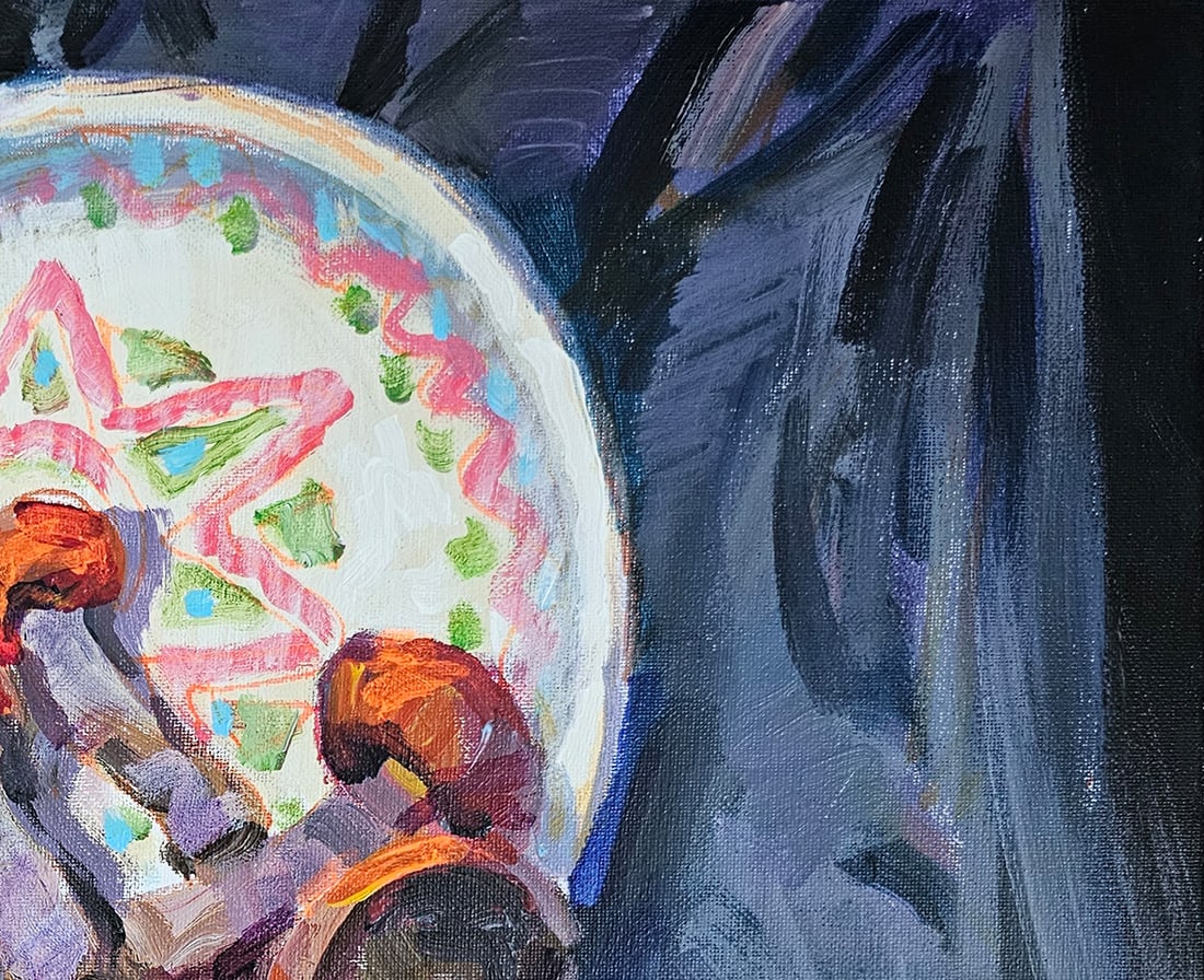 Acrylic still life mushrooms Vyacheslav Petrovich Babac - 4