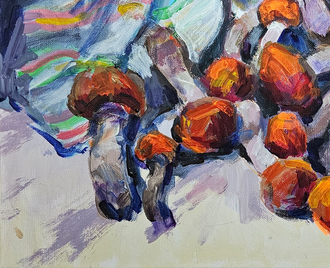 Acrylic still life mushrooms Vyacheslav Petrovich Babac - 5