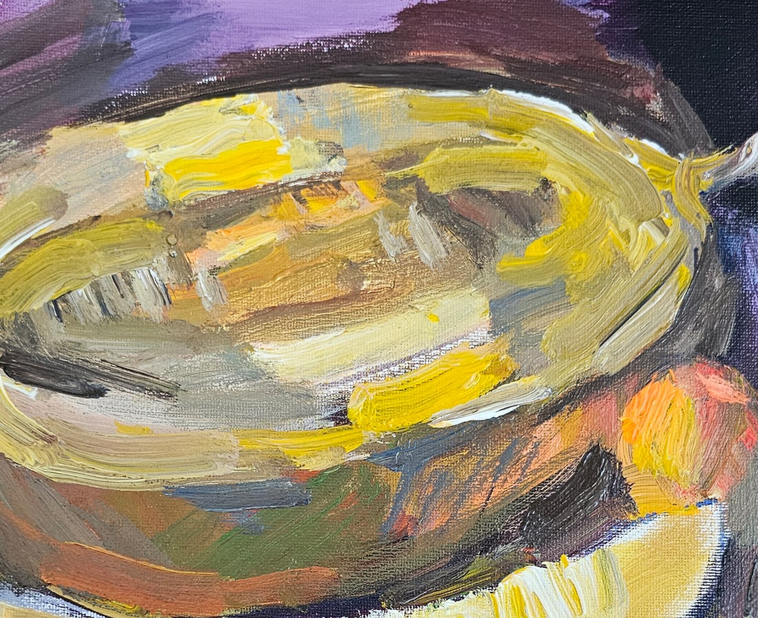 Acrylic still life melon Vyacheslav Petrovich Babac - 3
