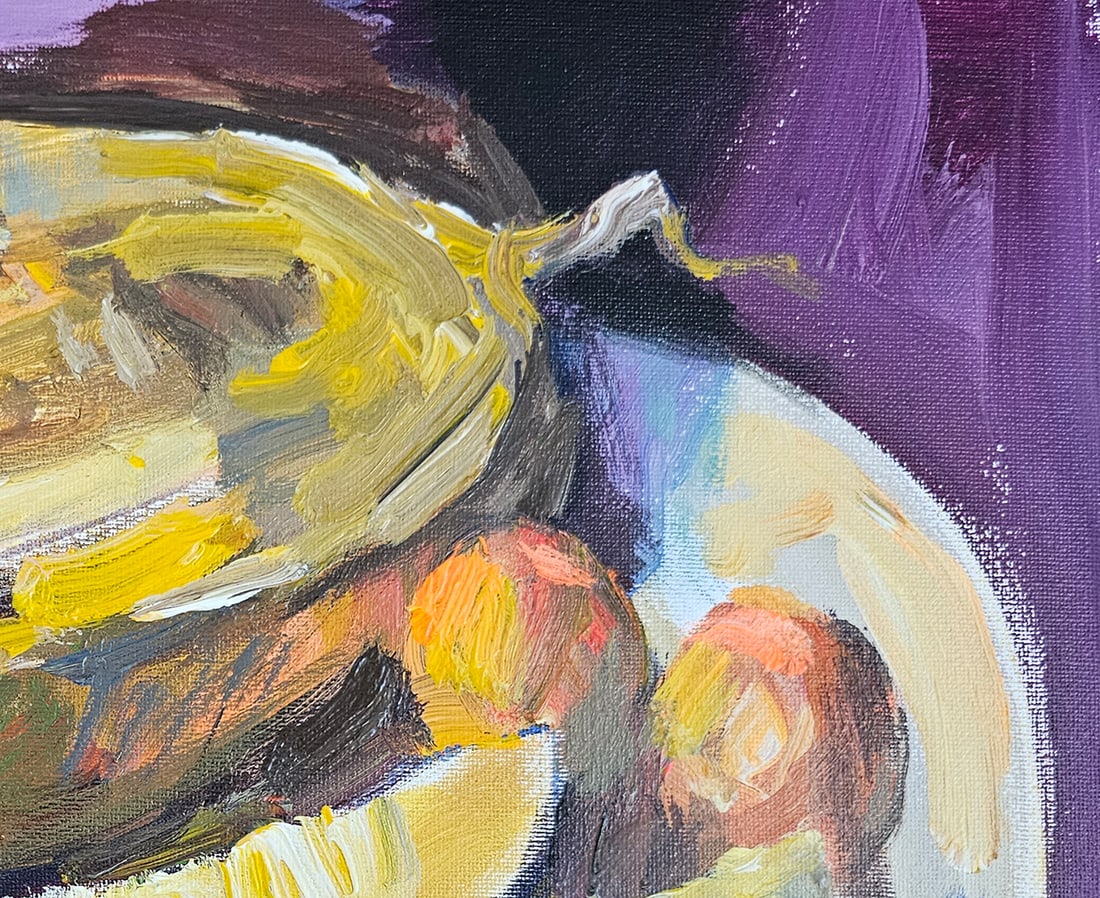 Acrylic still life melon Vyacheslav Petrovich Babac - 4