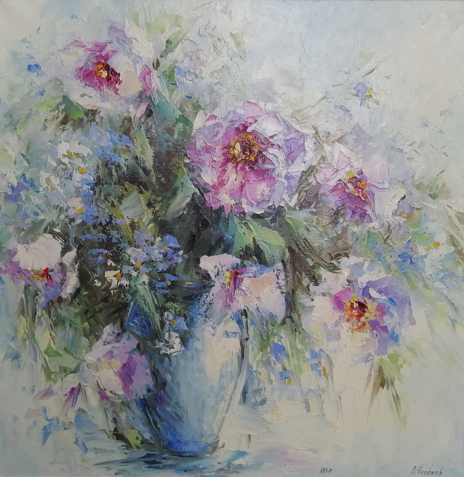 Oil painting Peonies Vadim Os'onov - 2