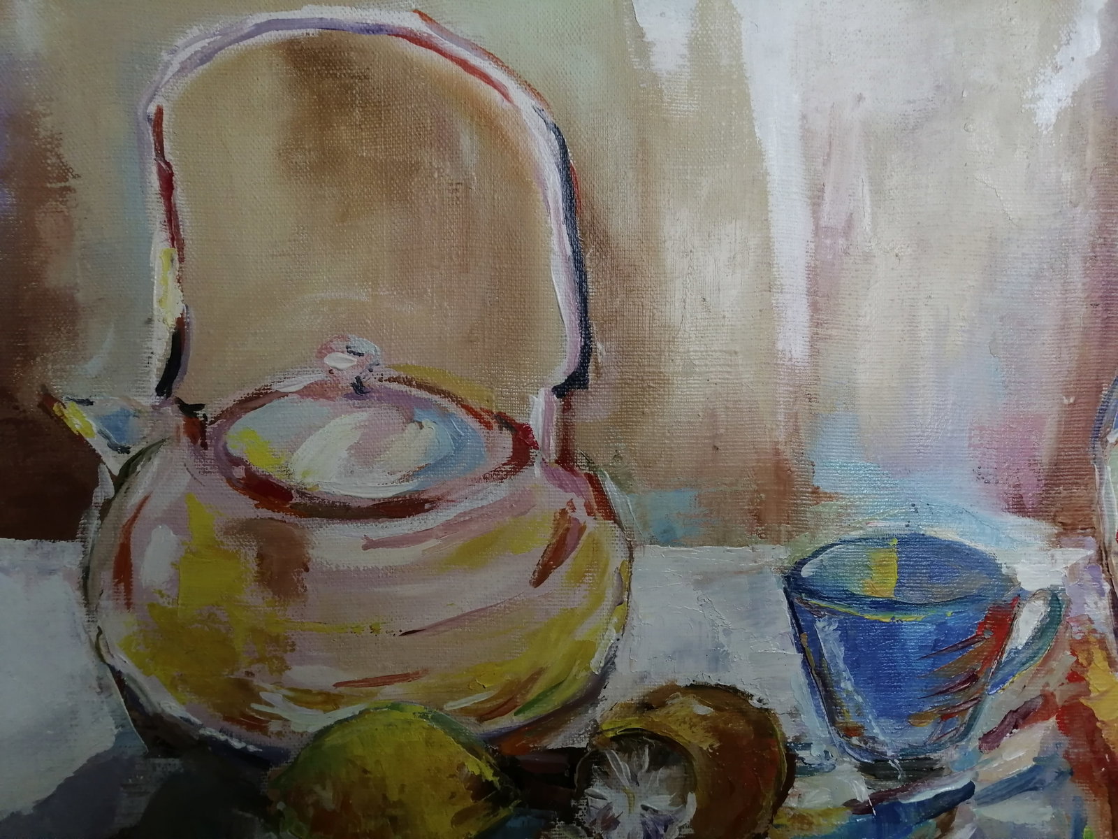 Oil painting Still life with teapot Vadim Os'onov - 3