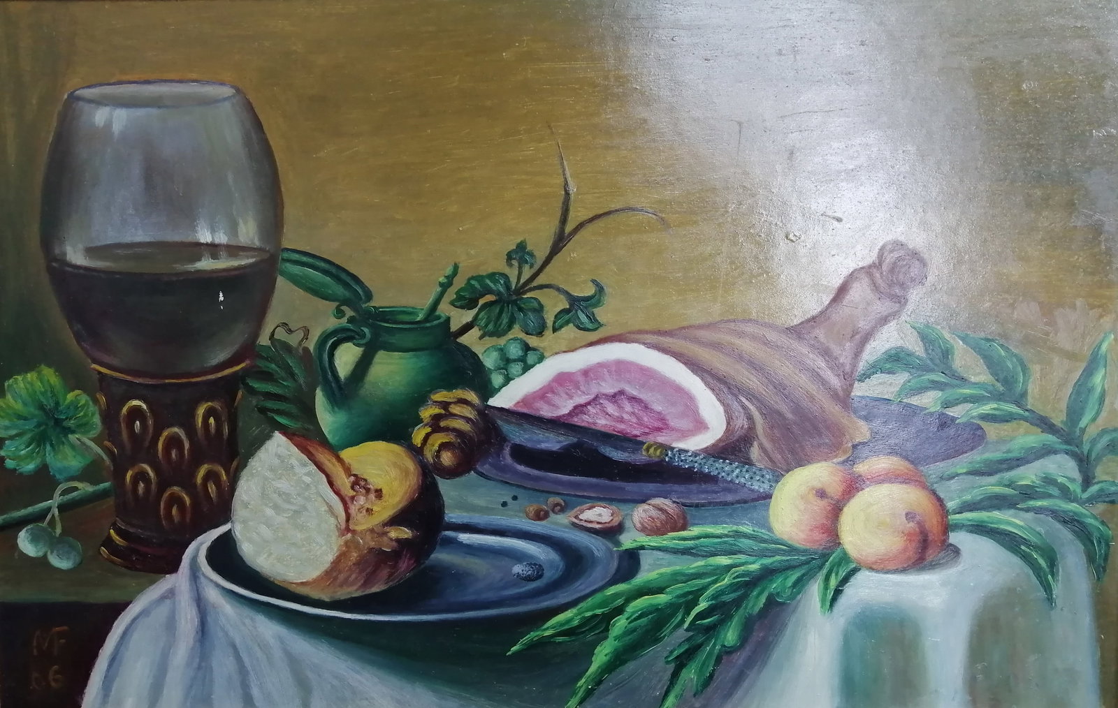 Oil painting Still life with fruits (1 of 7)