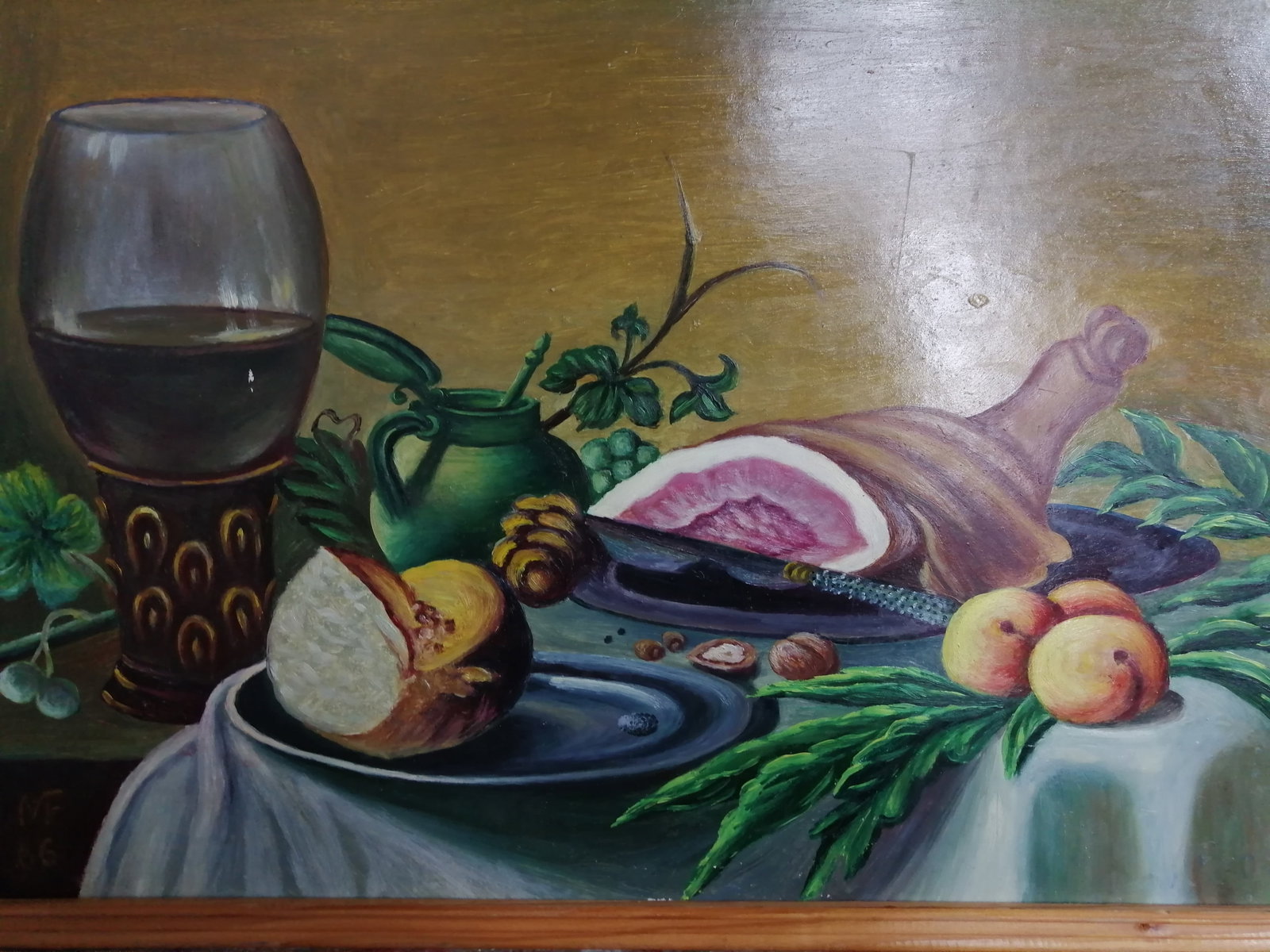 Oil painting Still life with fruits - 2